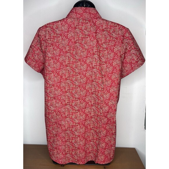 Back in the Saddle Short Sleeve Button Down sz Medium Pearl Snap - Picture 3 of 7